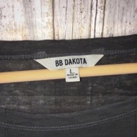 BB Dakota Black Long Sleeve - Picture 5 of 5